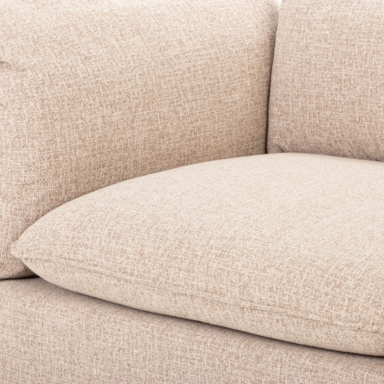 Zoey 3 Seater Sofa, Brown