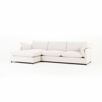 Zoey Left Hand Facing Chaise Sofa, Natural