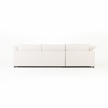 Zoey Left Hand Facing Chaise Sofa, Natural