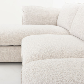 Zoey Left Hand Facing Chaise Sofa, Natural