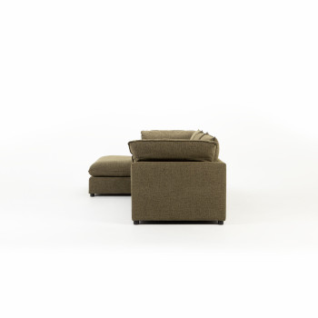 Zoey Left Hand Facing Chaise Sofa, Green