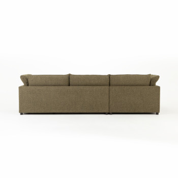 Zoey Left Hand Facing Chaise Sofa, Green