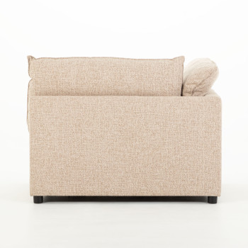 Zoey Modular 1.5 Seater Left Hand Facing Sofa, Brown