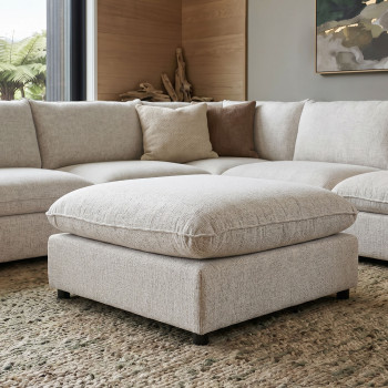 Zoey Modular Ottoman, Natural