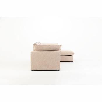 Zoey Right Hand Facing Chaise Sofa, Brown
