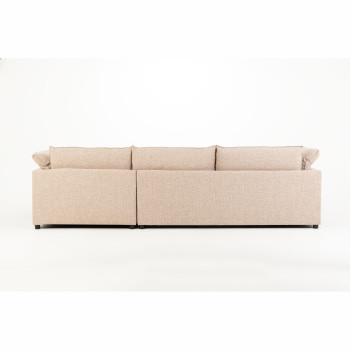 Zoey Right Hand Facing Chaise Sofa, Brown