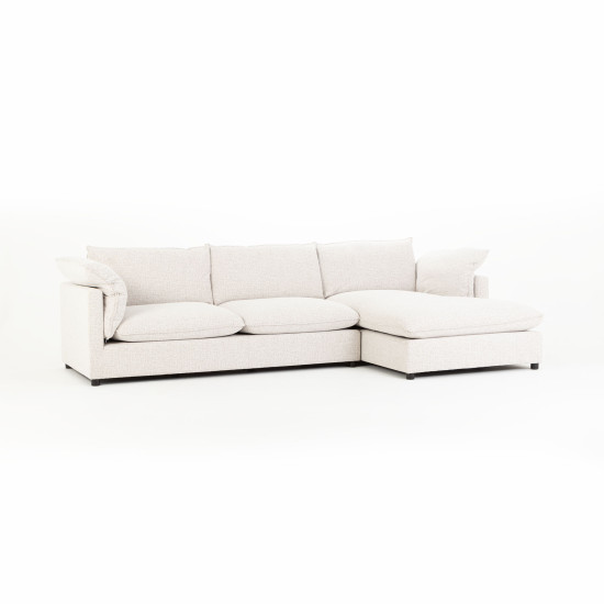 Zoey Right Hand Facing Chaise Sofa, Natural