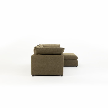 Zoey Right Hand Facing Chaise Sofa, Green