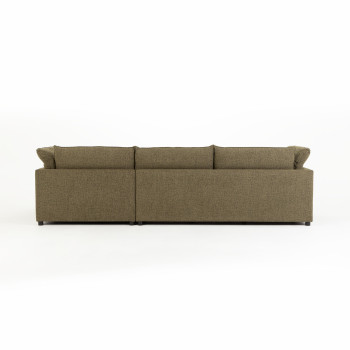Zoey Right Hand Facing Chaise Sofa, Green