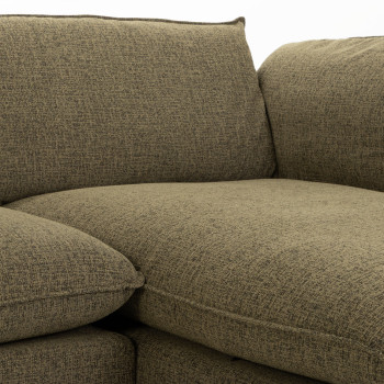 Zoey Right Hand Facing Chaise Sofa, Green