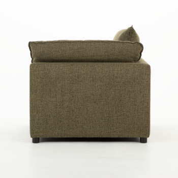Zoey Modular 1.5 Seater Right Hand Facing Sofa, Green
